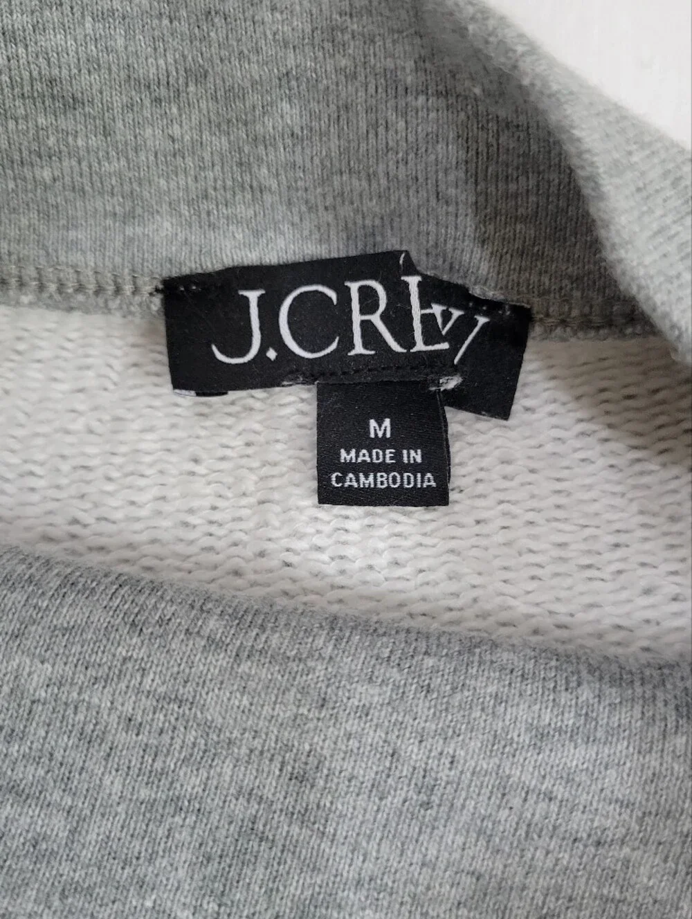 J Crew Heritage terry mockneck sweatshirt CN186 Size M 100% Cotton - Picture 5 of 6